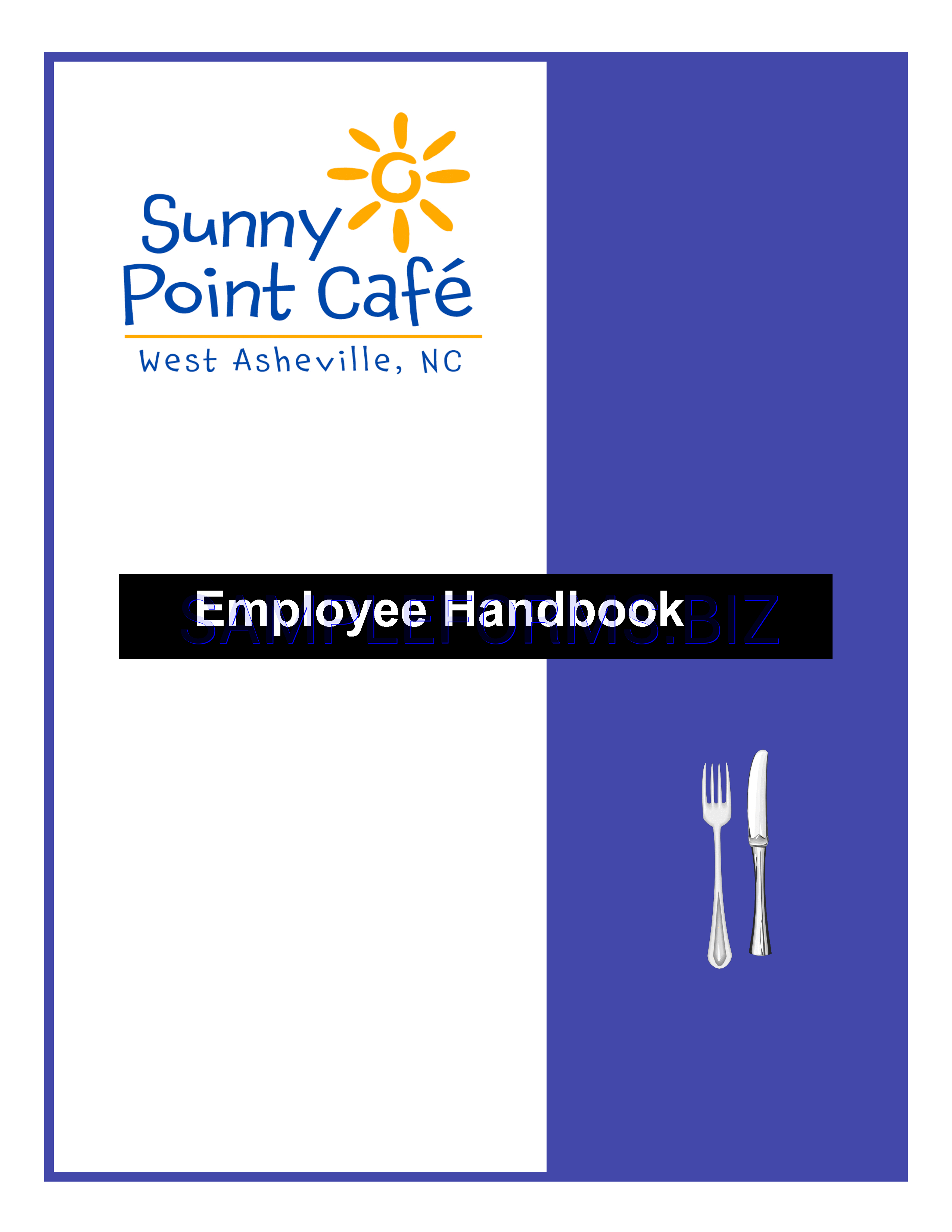 Preview free downloadable Employee Handbook Template 3 in PDF (page 1)